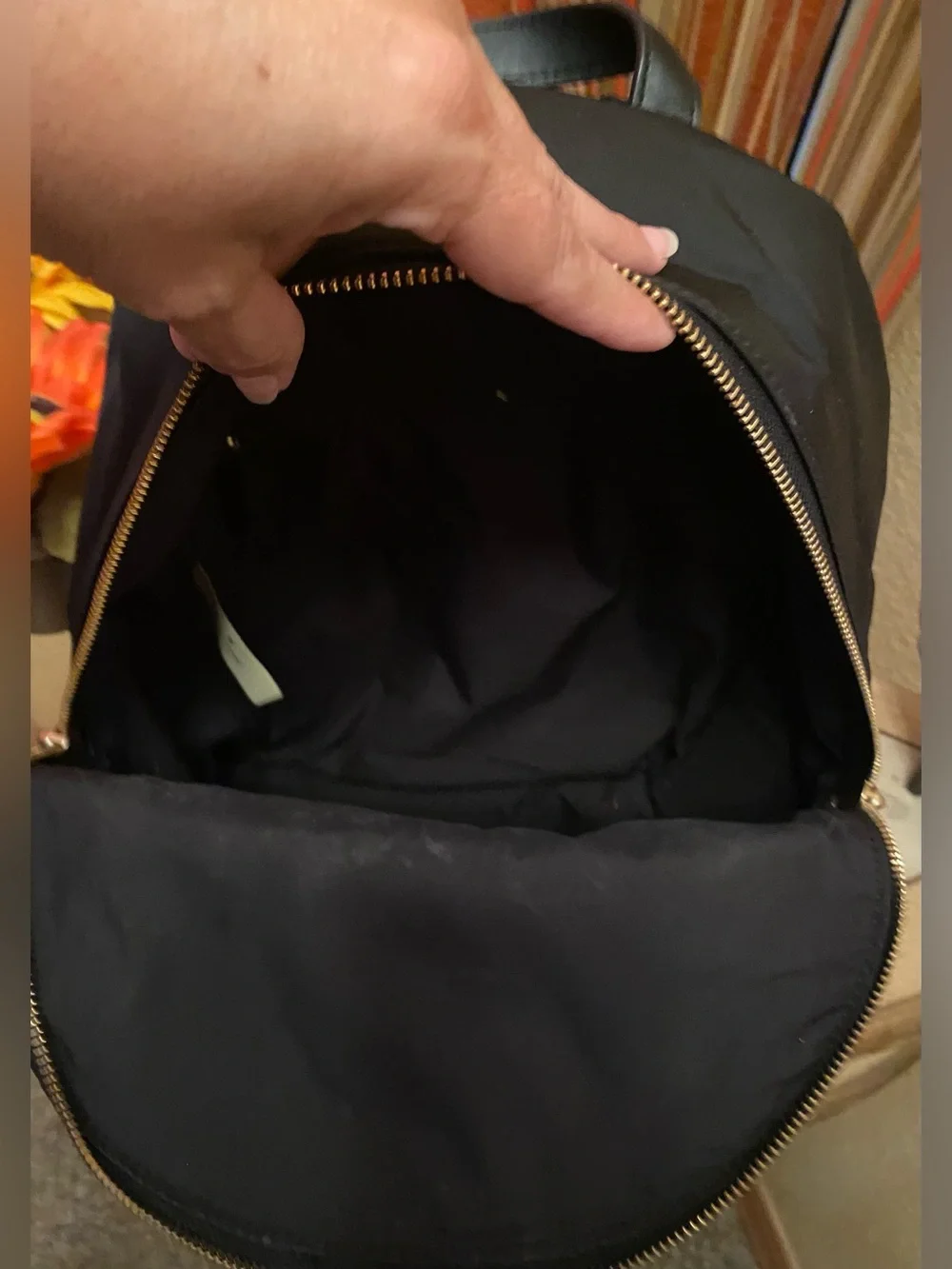 Kate Spade ♠️ - New - Watson Lane Hartley Nylon Black Backpack - Picture 5 of 9